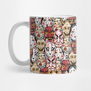 Masks of Japan Mug